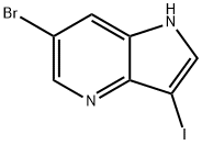 6-BROMO-3-IODO-1H-PYRROLO[3,2-B]PYRIDINE Structure