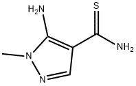 1H-Pyrazole-4-carbothioamide,  5-amino-1-methyl- Struktur