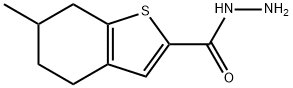 6-methyl-4,5,6,7-tetrahydro-1-benzothiophene-2-carbohydrazide(SALTDATA: FREE) Struktur