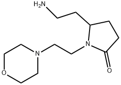 5-(2-Amino-ethyl)-1-(2-morpholin-4-yl-ethyl)-pyrrolidin-2-one Struktur