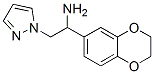 1H-Pyrazole-1-ethanamine,  -alpha--(2,3-dihydro-1,4-benzodioxin-6-yl)- Struktur