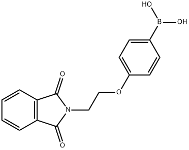 2-(4-Boronophenoxy)ethyl) phthalimide Struktur