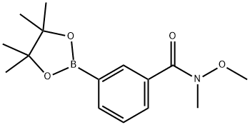 N-Methoxy-N-methyl-3-(4,4,5,5-tetramethyl-1,3,2-dioxaborolan-2-yl)benzamide Struktur