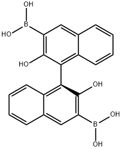 (S)-2,2'-Dihydroxy-1,1'-binaphthyl-3,3'-diyldiboronic acid Struktur