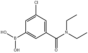 3-Chloro-5-(diethylcarbamoyl)phenylboronic acid Struktur