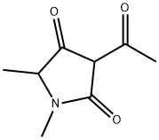 2,4-Pyrrolidinedione, 3-acetyl-1,5-dimethyl- (9CI) Struktur