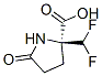 Proline, 2-(difluoromethyl)-5-oxo- (9CI) Struktur