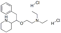 N,N-diethyl-2-[2-phenyl-1-(2-piperidyl)ethoxy]ethanamine dihydrochlori de Struktur