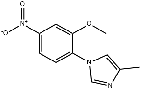 1-(2-methoxy-4-nitrophenyl)-4-methyl-1H-imidazole Struktur