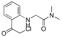 Acetamide,  2-[[2-(2-chloroacetyl)phenyl]amino]-N,N-dimethyl- Struktur