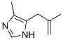 1H-Imidazole,  4-methyl-5-(2-methyl-2-propen-1-yl)- Struktur