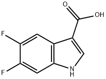 5,6-DIFLUORO-1H-INDOLE-3-CARBOXYLIC ACID Struktur