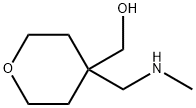 {4-[(methylamino)methyl]tetrahydro-2H-pyran-4-yl}methanol Struktur