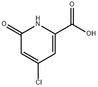 4-Chloro-6-hydroxypyridine-2-carboxylic acid Struktur