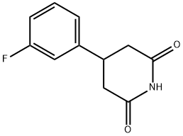 4-(3-FLUOROPHENYL)PIPERIDINE-2,6-DIONE Struktur