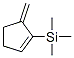 Cyclopentene,  5-methylene-1-(trimethylsilyl)- Struktur