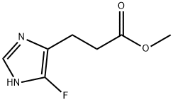 1H-Imidazole-4-propanoic  acid,  5-fluoro-,  methyl  ester Struktur