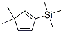 1,3-Cyclopentadiene,  5,5-dimethyl-2-(trimethylsilyl)- Struktur