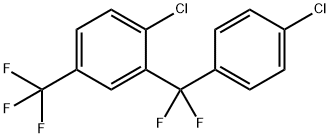 1-Chloro-2-[(4-chlorophenyl)difluoromethyl]-4-(trifluoromethyl)benzene Struktur