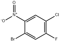 1-BroMo-4-chloro-5-fluoro-2-nitrobenzene Struktur