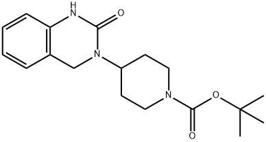 tert-butyl 4-(2-oxo-1,2-dihydroquinazolin-3(4H)-yl)piperidine-1-carboxylate Struktur