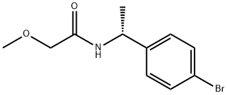 (R)-N-[1-(4-BROMO-PHENYL)-ETHYL]-2-METHOXY-ACETAMIDE Struktur