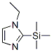 1H-Imidazole,  1-ethyl-2-(trimethylsilyl)- Struktur