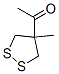 Ethanone, 1-(4-methyl-1,2-dithiolan-4-yl)- (9CI) Struktur