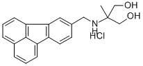 1,3-Propanediol, 2-((8-fluoranthenylmethyl)amino)-2-methyl-, hydrochlo ride Struktur