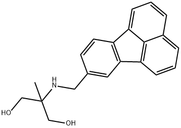 1,3-Propanediol, 2-((8-fluoranthenylmethyl)amino)-2-methyl- Struktur