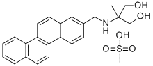 1,3-Propanediol, 2-((2-chrysenylmethyl)amino)-2-methyl-, methanesulfon ate (salt) Struktur