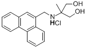 1,3-Propanediol, 2-methyl-2-((9-phenanthrenylmethyl)amino)-, hydrochlo ride Struktur