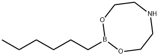 N-HEXYLBORONIC ACID DIETHANOLAMINE ESTER Struktur