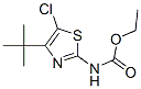 Carbamic  acid,  [5-chloro-4-(1,1-dimethylethyl)-2-thiazolyl]-,  ethyl  ester  (9CI) Struktur