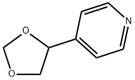 Pyridine,  4-(1,3-dioxolan-4-yl)- Struktur