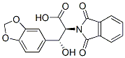 (2S,3R)-3-(1,3-Benzodioxol-5-yl)-3-hydroxy-2-[1,3-dihydro-1,3-dioxo-2H-isoindol-2-yl]propionic acid Struktur