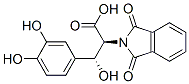 (2S,3R)-3-(3,4-Dihydroxyphenyl)-3-hydroxy-2-(1,3-dihydro-1,3-dioxo-2H-isoindol-2-yl)propionic acid Struktur