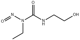 1-nitroso-1-ethyl-3-(2-hydroxyethyl)urea Struktur