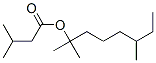 1,1,5-trimethylheptyl isovalerate Struktur