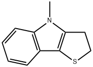 4-Methyl-3,4-dihydro-2H-thieno[3,2-b]indole Struktur