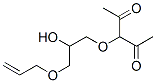 3-[3-(allyloxy)-2-hydroxypropoxy]pentane-2,4-dione Struktur