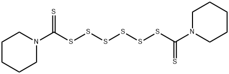 DIPENTAMETHYLENETHIURAM HEXASULFIDE Structure