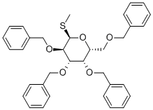 Methyl2,3,4,6-tetra-O-benzyl-a-D-thiogalactopyranoside Struktur