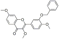 2-(3-Benzyloxy-4-methoxyphenyl)-3,7-dimethoxy-4H-chromen-4-one Struktur