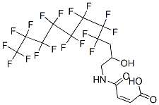 (Z)-4-オキソ-4-[(4,4,5,5,6,6,7,7,8,8,9,9,10,10,11,11,11-ヘプタデカフルオロ-2-ヒドロキシウンデシル)アミノ]-2-ブテン酸 化學(xué)構(gòu)造式