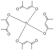 Titanium acetylacetonate Structure