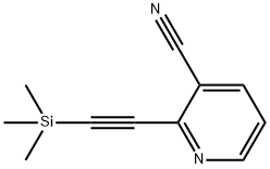 2-TRIMETHYLSILANYLETHYNYL-3-CYANOPYRIDINE Struktur