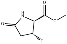 Proline, 3-fluoro-5-oxo-, methyl ester, cis- (9CI) Struktur