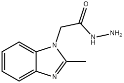 2-(2-methyl-1H-benzimidazol-1-yl)acetohydrazide Struktur