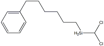 Benzene, [6-(dichloromethylsilyl)hexyl]- Struktur